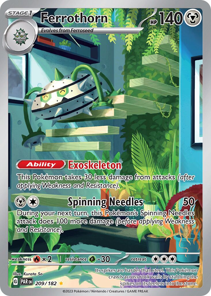 Ferrothorn - 209/182 - Illustration Rare (Inglés Foil NM)
