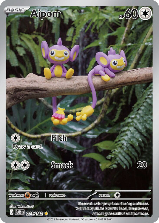 Aipom - 211/182 - Illustration Rare (Español Foil NM)