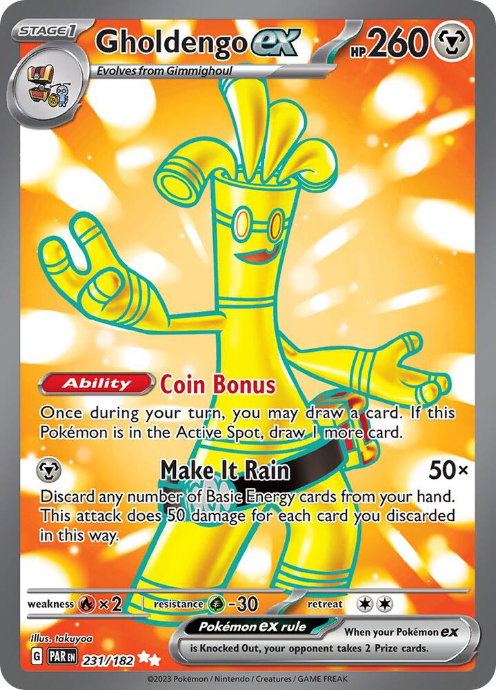 Gholdengo ex - 231/182 - Ultra Rare (Inglés Foil NM)