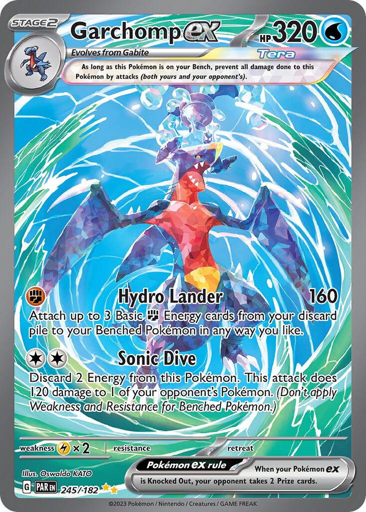 Garchomp ex - 245/182 - Special Illustration Rare (Español Foil NM)