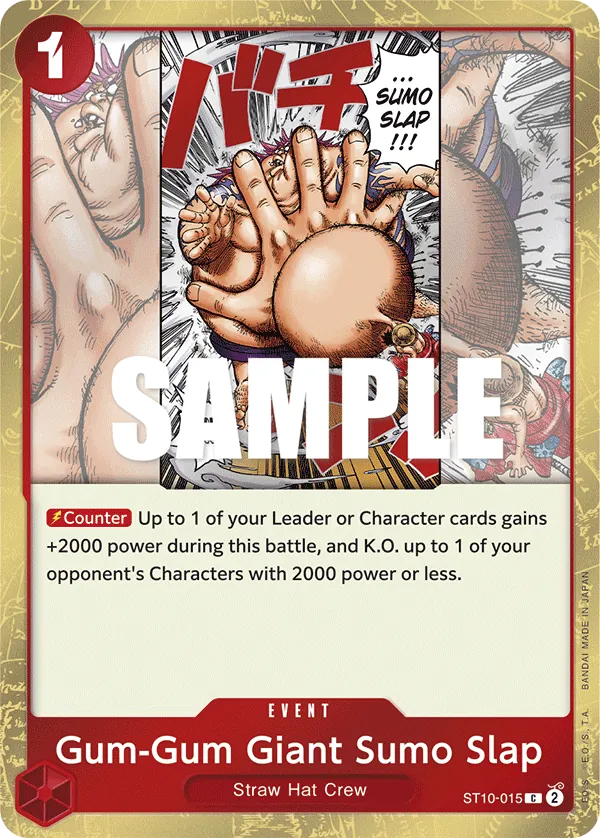 Gum-Gum Giant Sumo Slap - ST10-015 - Common Foil (Inglés Foil NM)
