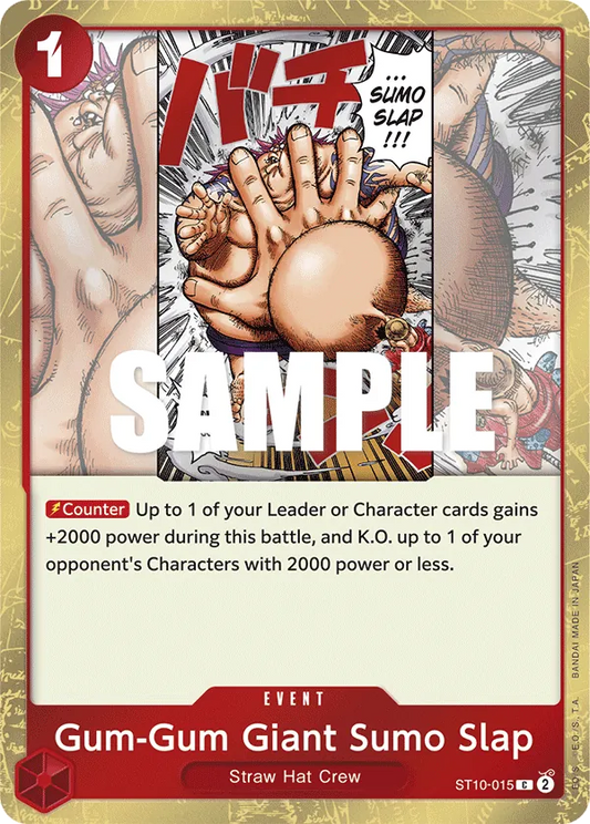 Gum-Gum Giant Sumo Slap - ST10-015 - Common Foil (Inglés Foil NM)