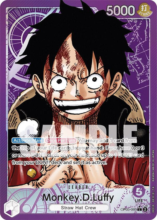 Monkey.D.Luffy (060) (Alternate Art) - OP05-060 - Alternate Art Foil (Inglés Foil NM)
