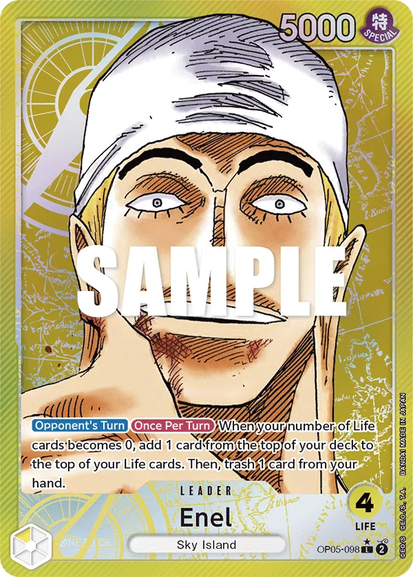 Enel (098) (Alternate Art) - OP05-098 - Alternate Art Foil (Inglés Foil NM)