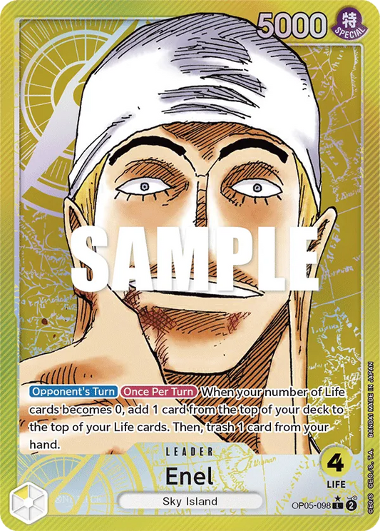 Enel (098) (Alternate Art) - OP05-098 - Alternate Art Foil (Inglés Foil NM)