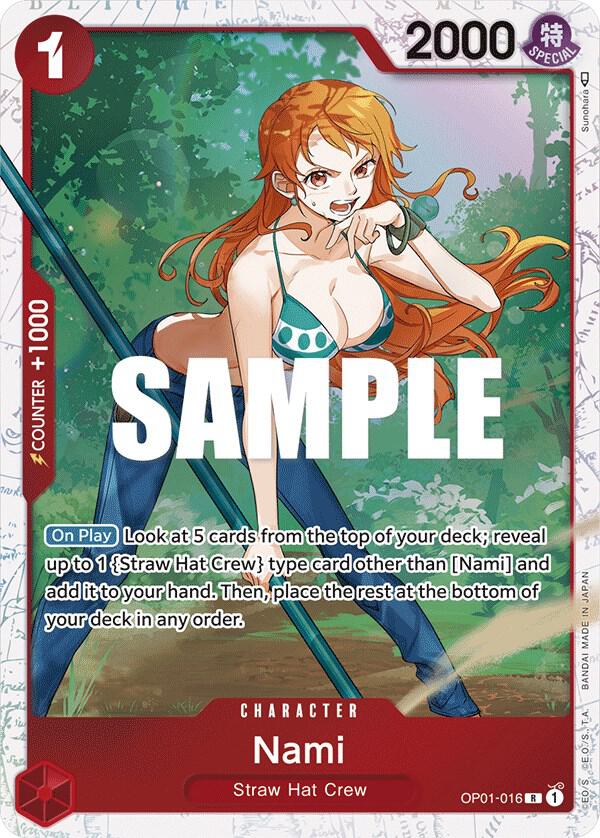 Nami - OP01-016 (Ultra Deck: The Three Captains) - OP01-016 - Rare Foil (Inglés Foil NM)