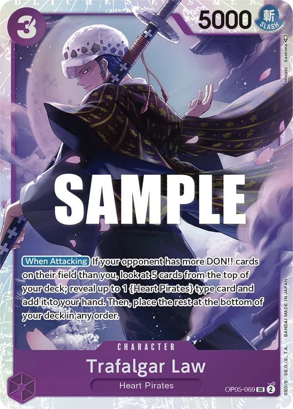 Trafalgar Law (069) - OP05-069 - Super Rare Foil (Inglés Foil NM)