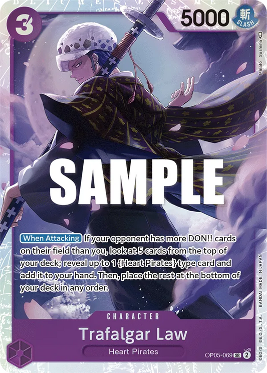 Trafalgar Law (069) - OP05-069 - Super Rare Foil (Inglés Foil NM)