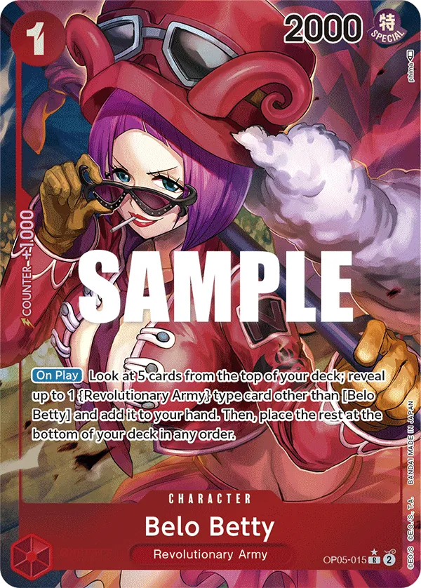 Belo Betty (015) (Alternate Art) - OP05-015 - Alternate Art Foil (Inglés Foil NM)