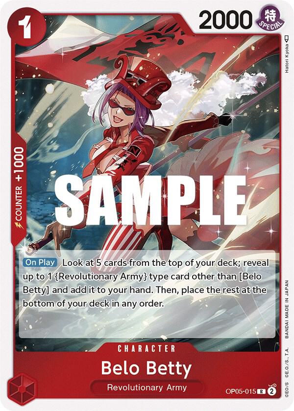 Belo Betty (015) - OP05-015 - Rare Foil (Inglés Foil NM)