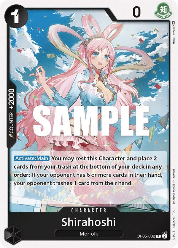 Shirahoshi - OP05-082 - Rare Foil (Inglés Foil NM)