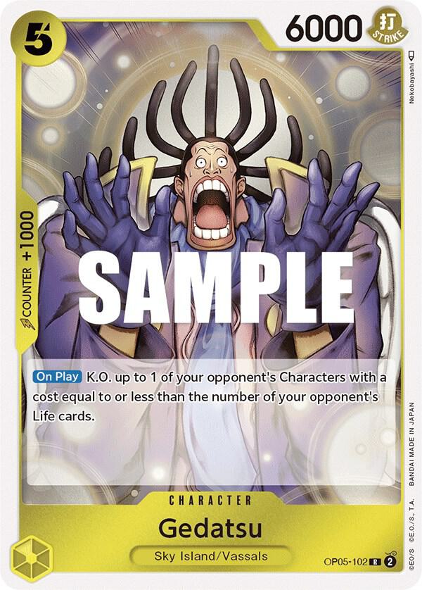 Gedatsu - OP05-102 - Rare Foil (Inglés Foil NM)