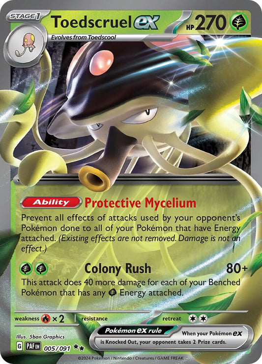 Toedscruel ex - 005/091 - Double Rare (Inglés Foil NM)