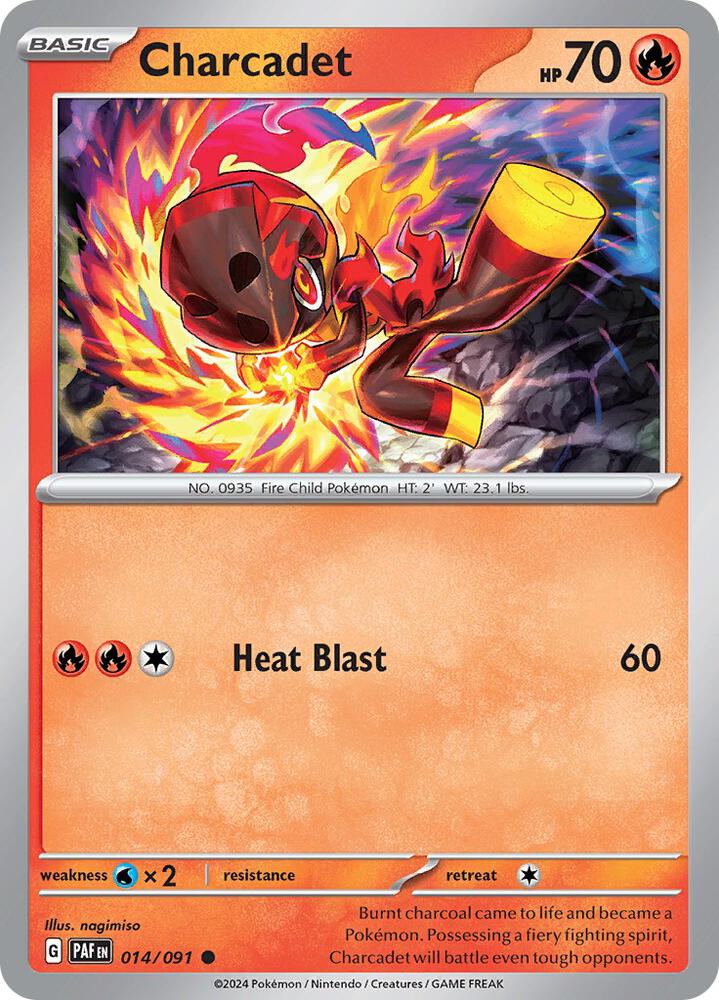 Charcadet - 014/091 - Common (Inglés Reverse Holo NM)