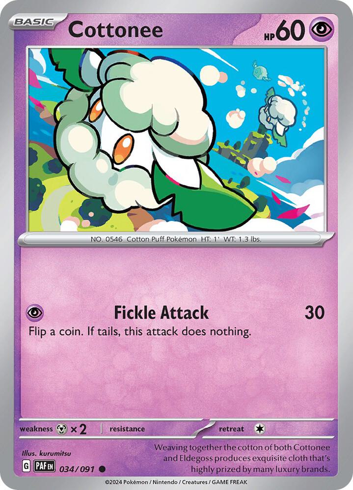 Cottonee - 034/091 - Common (Inglés NM)