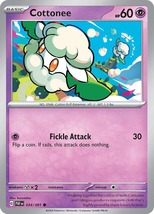 Cottonee - 034/091 - Common (Inglés NM)