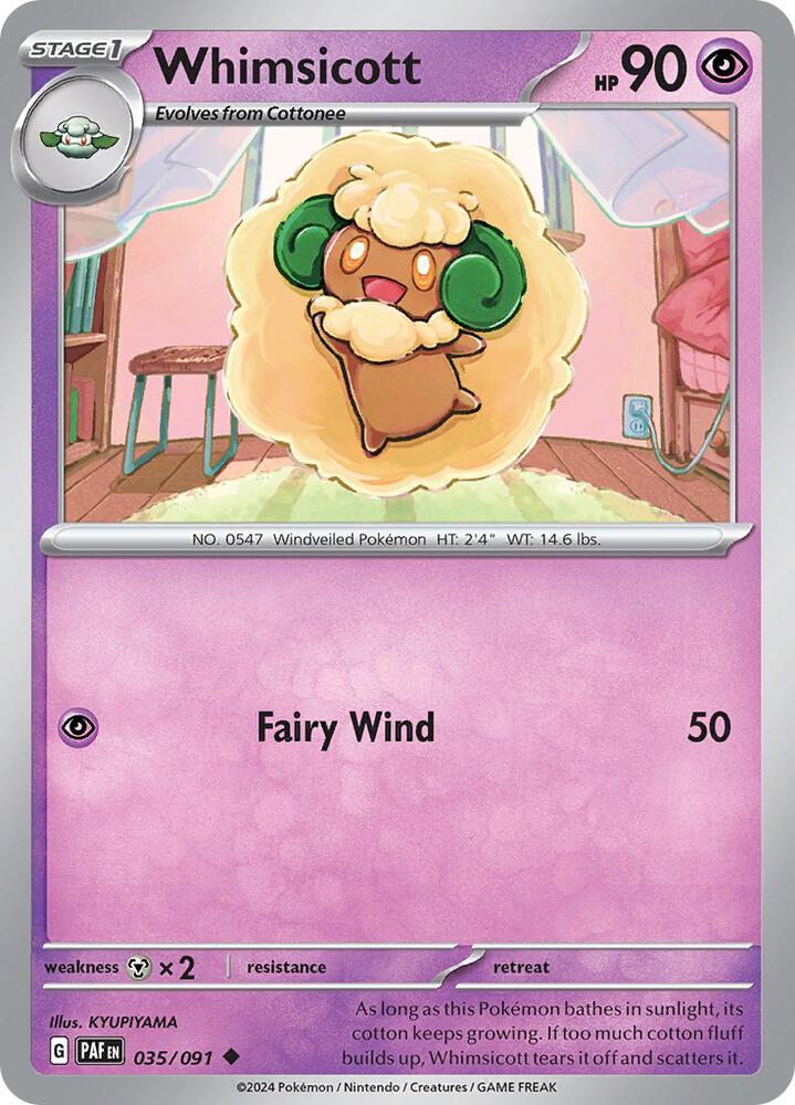 Whimsicott - 035/091 - Uncommon (Español NM)
