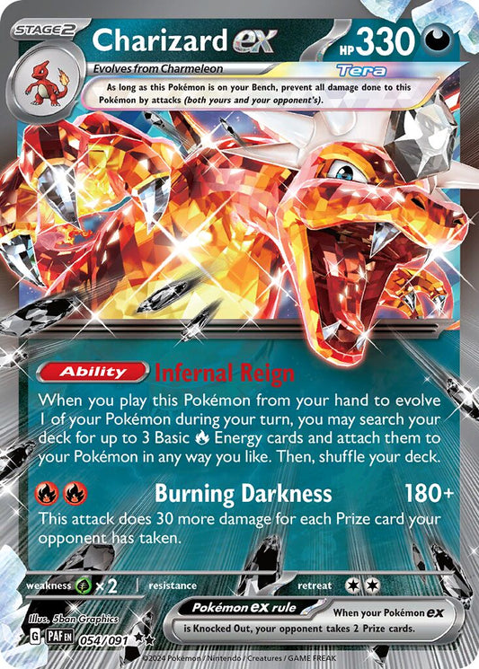 Charizard ex - 054/091 - Double Rare (Inglés Foil NM)