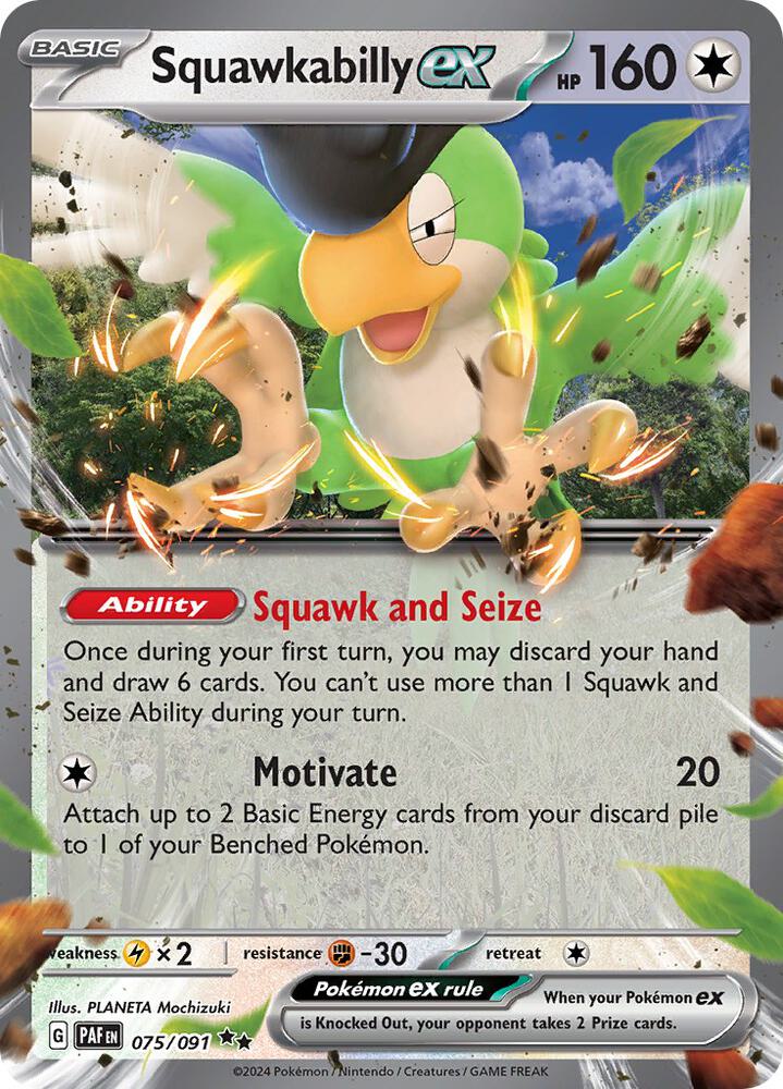 Squawkabilly ex - 075/091 - Double Rare (Inglés Foil NM)