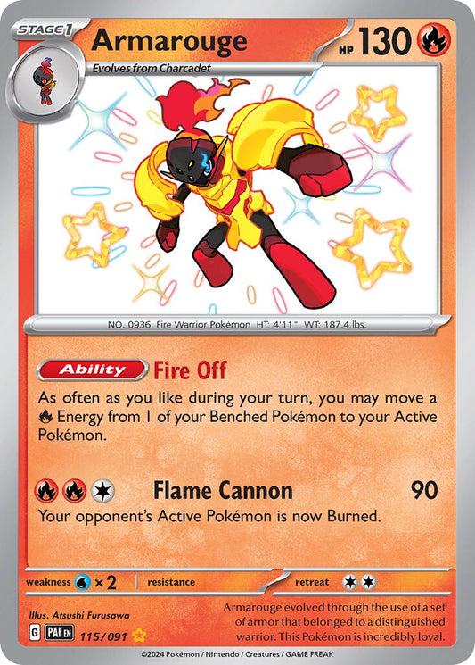 Armarouge - 115/091 - Shiny Rare (Inglés Foil NM)