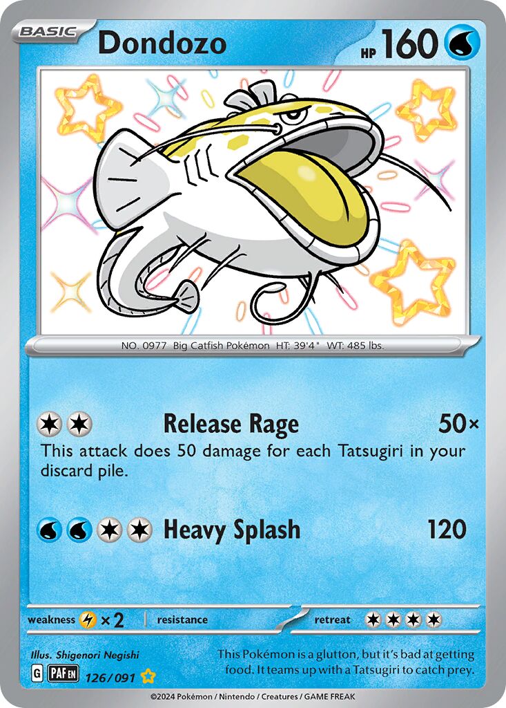 Dondozo - 126/091 - Shiny Rare (Inglés Foil NM)
