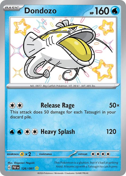 Dondozo - 126/091 - Shiny Rare (Inglés Foil NM)
