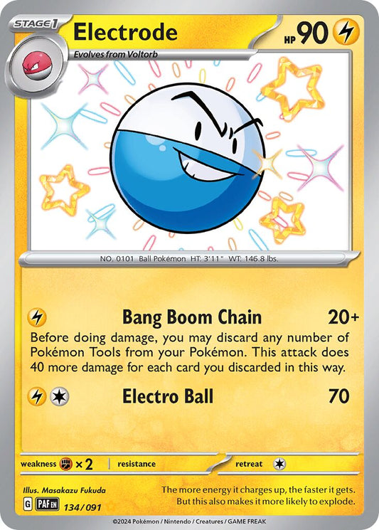 Electrode - 134/091 - Shiny Rare (Inglés Foil NM)