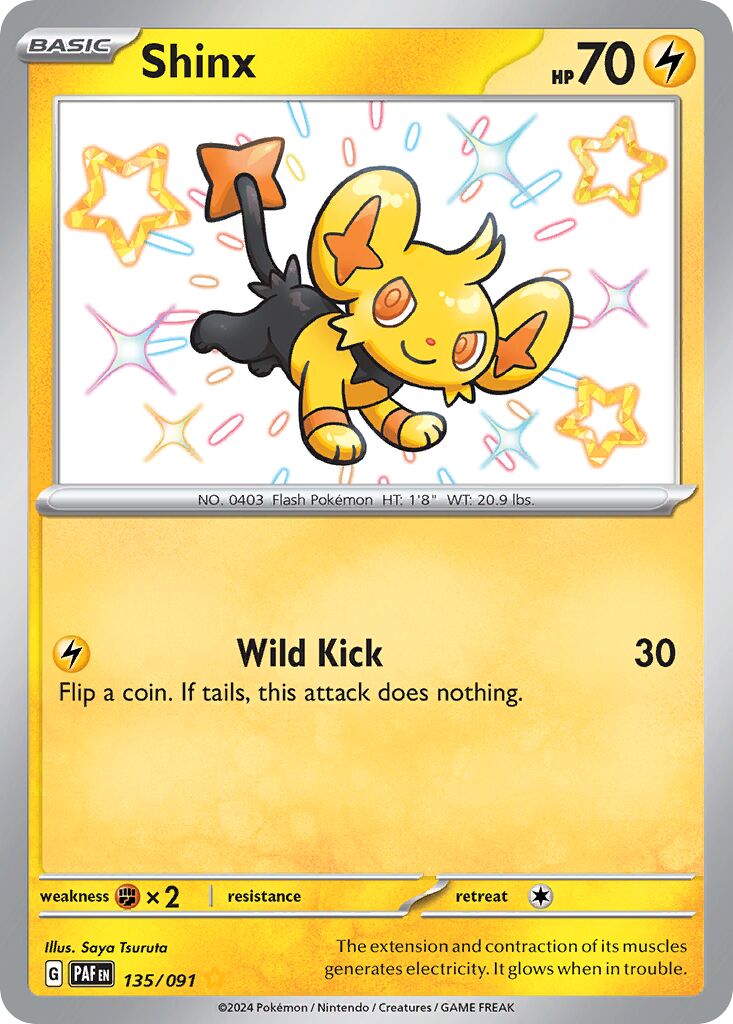 Shinx - 135/091 - Shiny Rare (Inglés Foil NM)