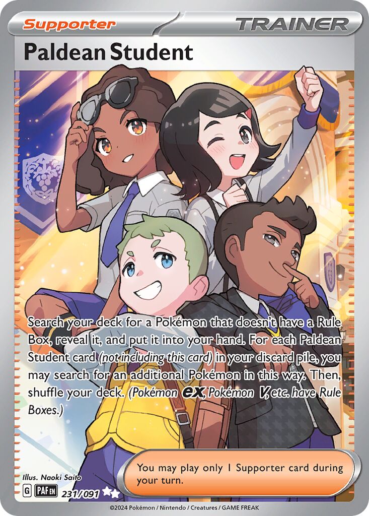 Paldean Student - 231/091 - Ultra Rare (Inglés Foil NM)