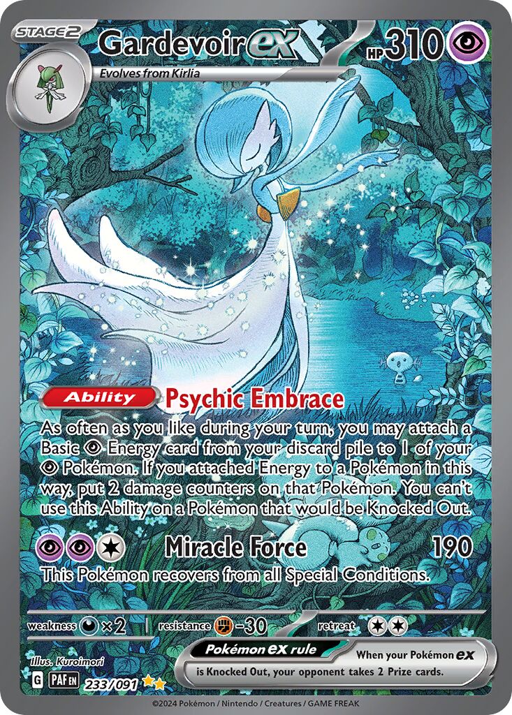 Gardevoir ex - 233/091 - Special Illustration Rare (Inglés Foil NM)