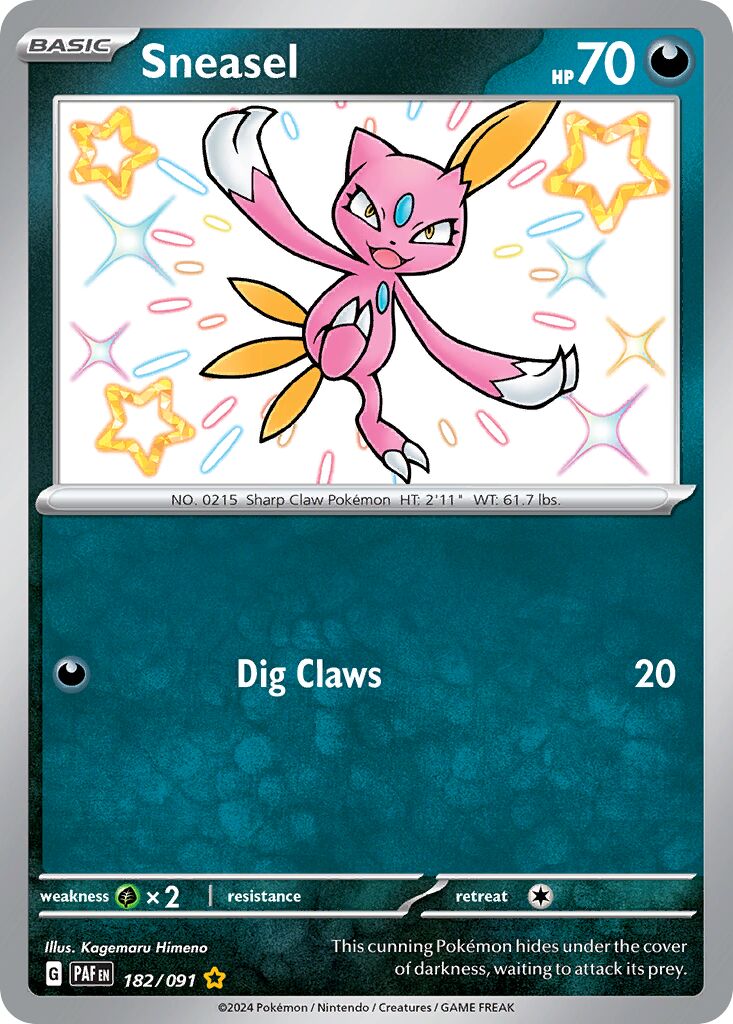 Sneasel - 182/091 - Shiny Rare (Inglés Foil NM)
