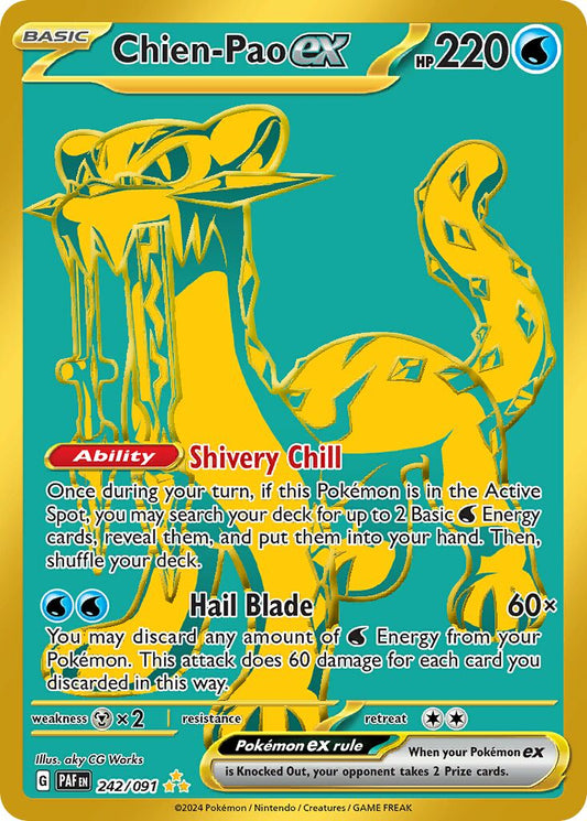 Chien-Pao ex - 242/091 - Hyper Rare (Español Foil NM)