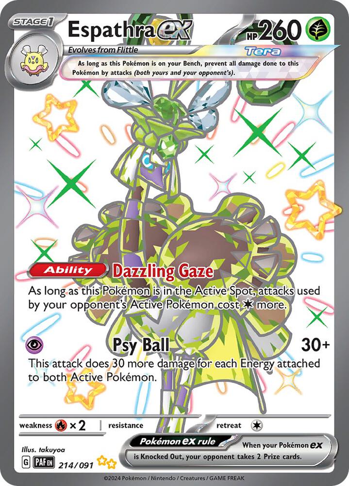 Espathra ex - 214/091 - Shiny Ultra Rare (Español Foil NM)