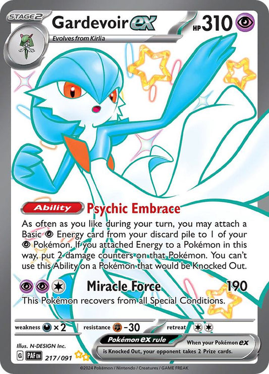 Gardevoir ex - 217/091 - Shiny Ultra Rare (Inglés Foil NM)