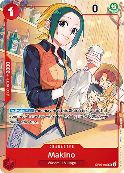 Makino (Japanese 1st Anniversary Set) - OP02-015 - Uncommon Foil (Inglés Foil NM)