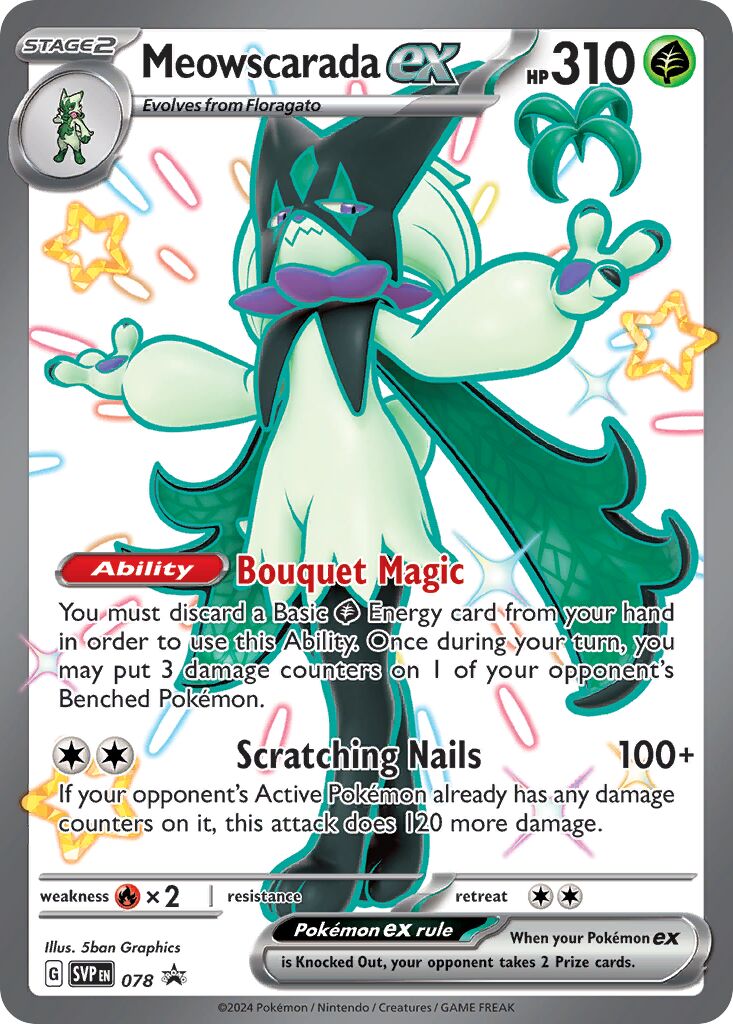 Meowscarada ex - 078 - Promo (Inglés Foil NM)