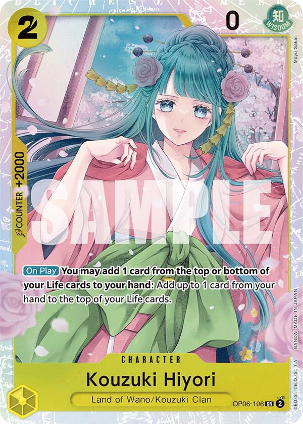 Kouzuki Hiyori - OP06-106 - Super Rare Foil (Inglés Foil NM)