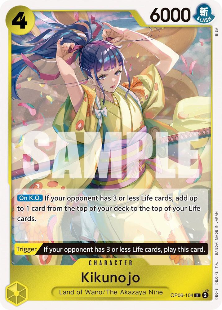 Kikunojo - OP06-104 - Rare Foil (Inglés Foil NM)