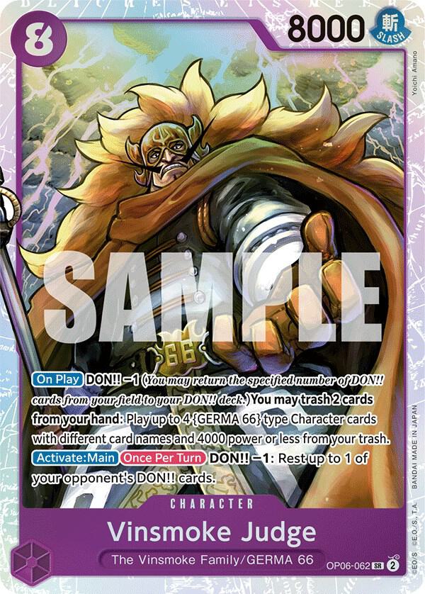 Vinsmoke Judge - OP06-062 - Super Rare Foil (Inglés Foil NM)