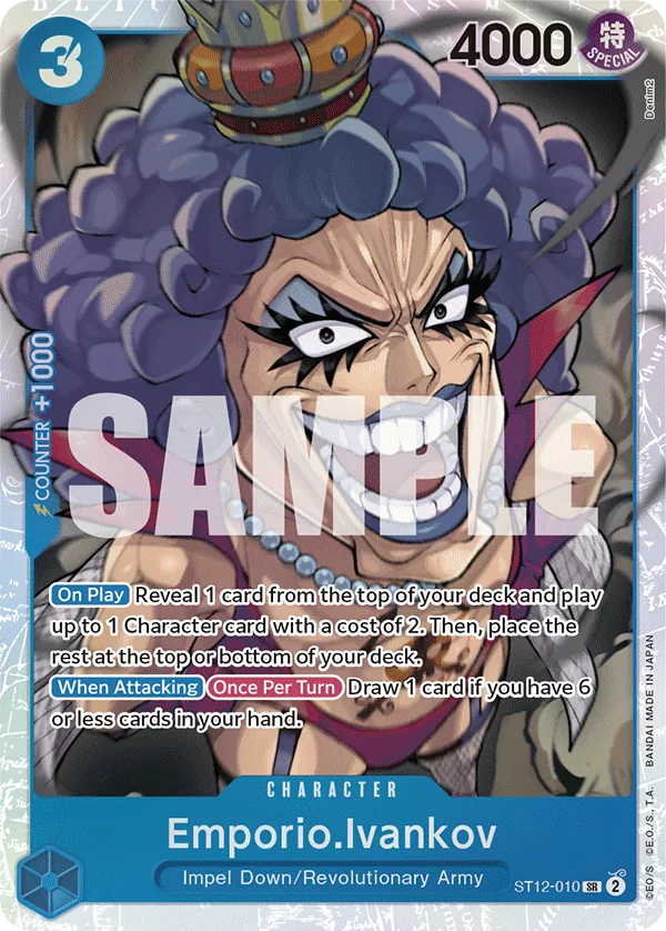 Emporio.Ivankov - ST12-010 - Super Rare Foil (Inglés Foil NM)