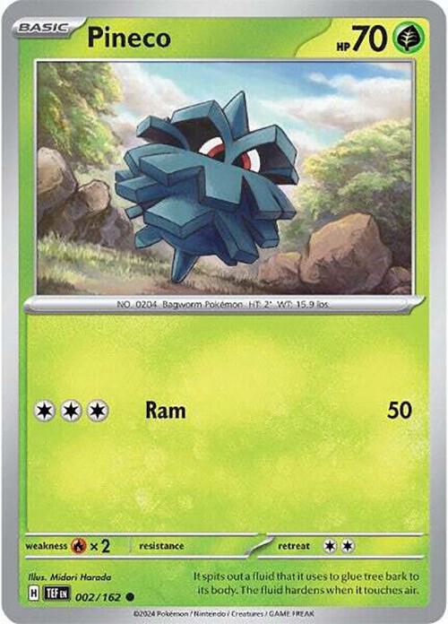 Pineco - 002/162 - Common (Inglés NM)