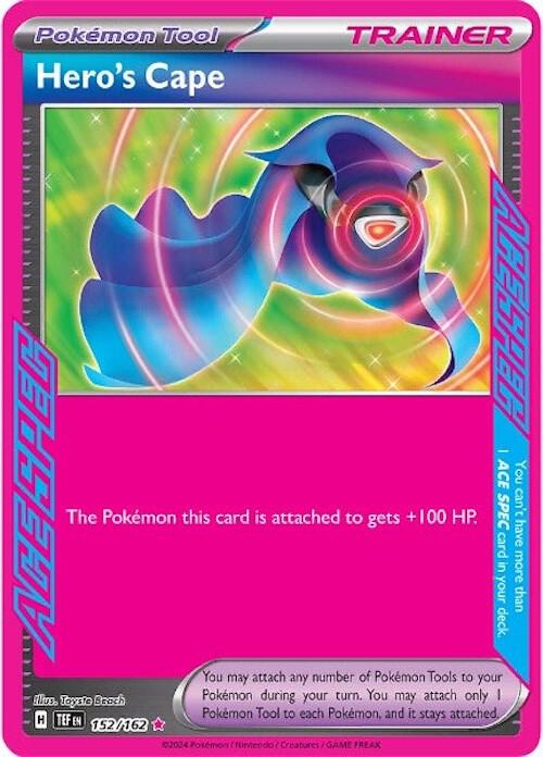 Hero's Cape - 152/162 - ACE SPEC Rare (Inglés Foil NM)