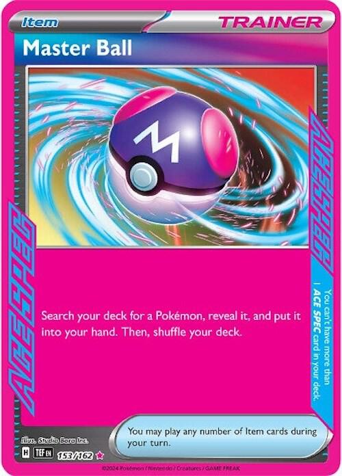Master Ball - 153/162 - ACE SPEC Rare (Inglés Foil NM)