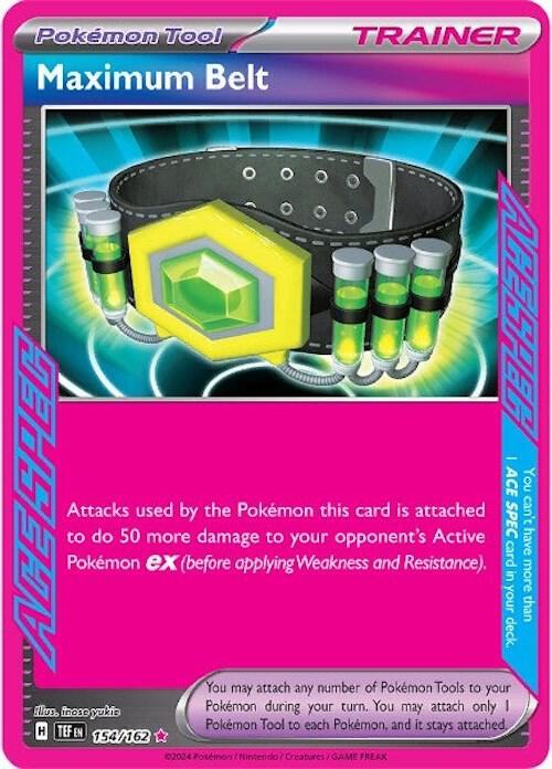 Maximum Belt - 154/162 - ACE SPEC Rare (Inglés Foil NM)
