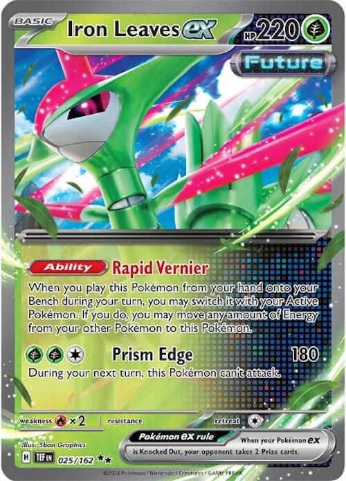 Iron Leaves ex - 025/162 - Double Rare (Inglés Foil NM)