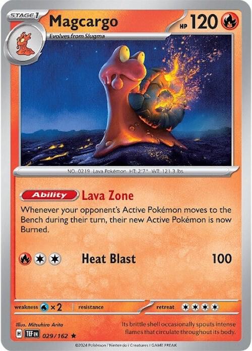 Magcargo - 029/162 - Rare (Inglés Foil NM)