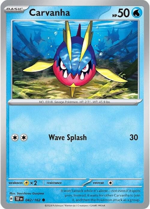 Carvanha - 042/162 - Common (Español NM)