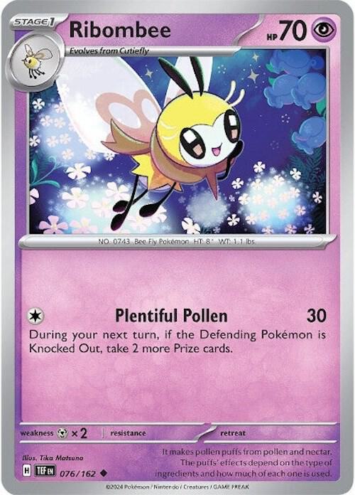 Ribombee - 076/162 - Uncommon (Español NM)