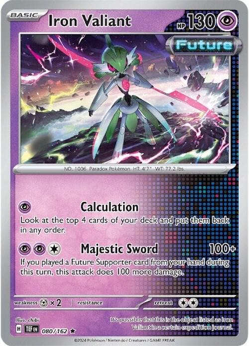 Iron Valiant - 080/162 - Rare (Inglés Foil NM)