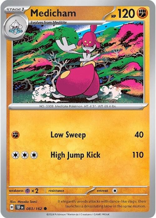 Medicham - 083/162 - Common (Inglés Reverse Holo NM)